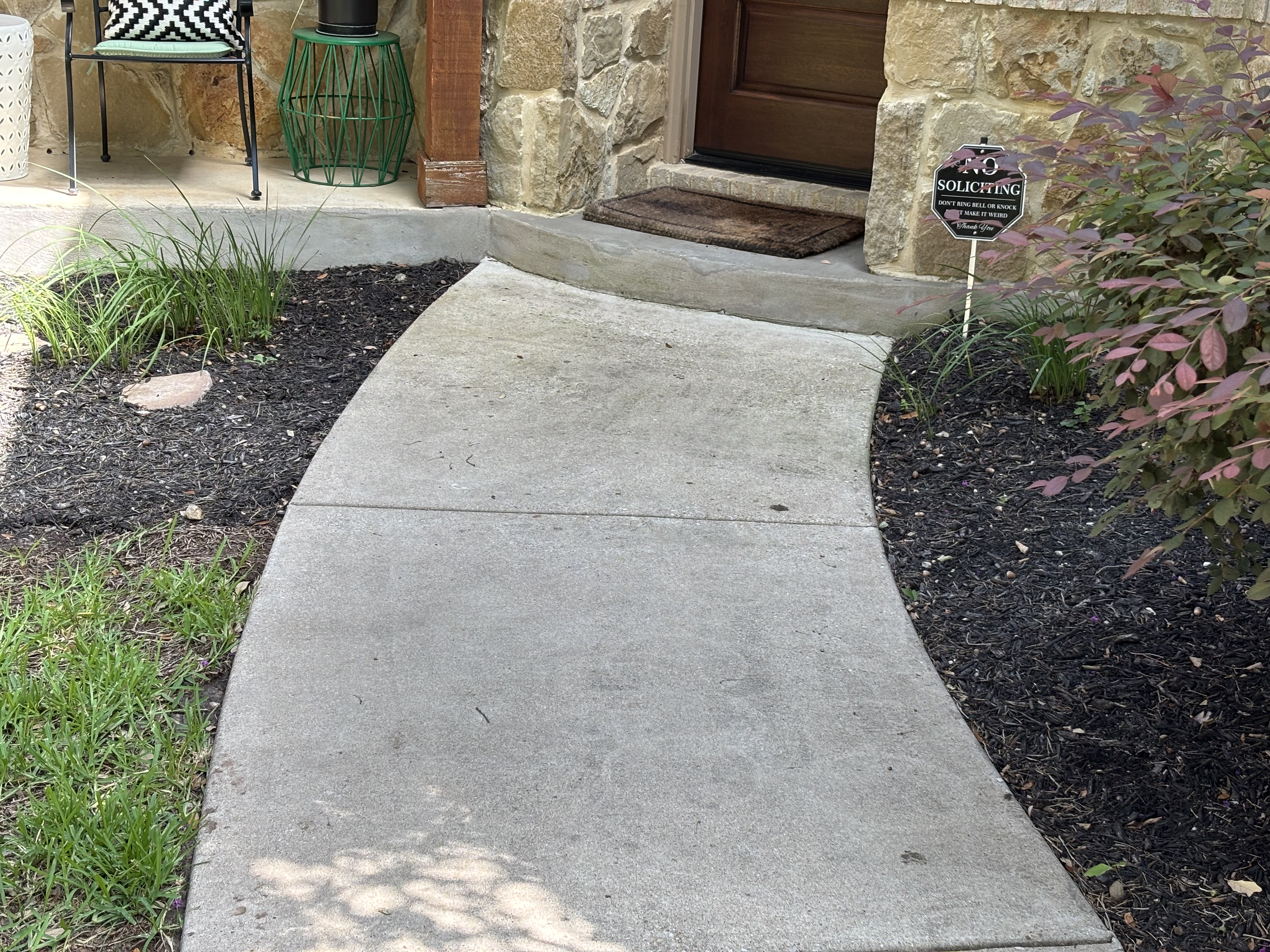 Longhorn Bros Wash Co. pressure washing in action