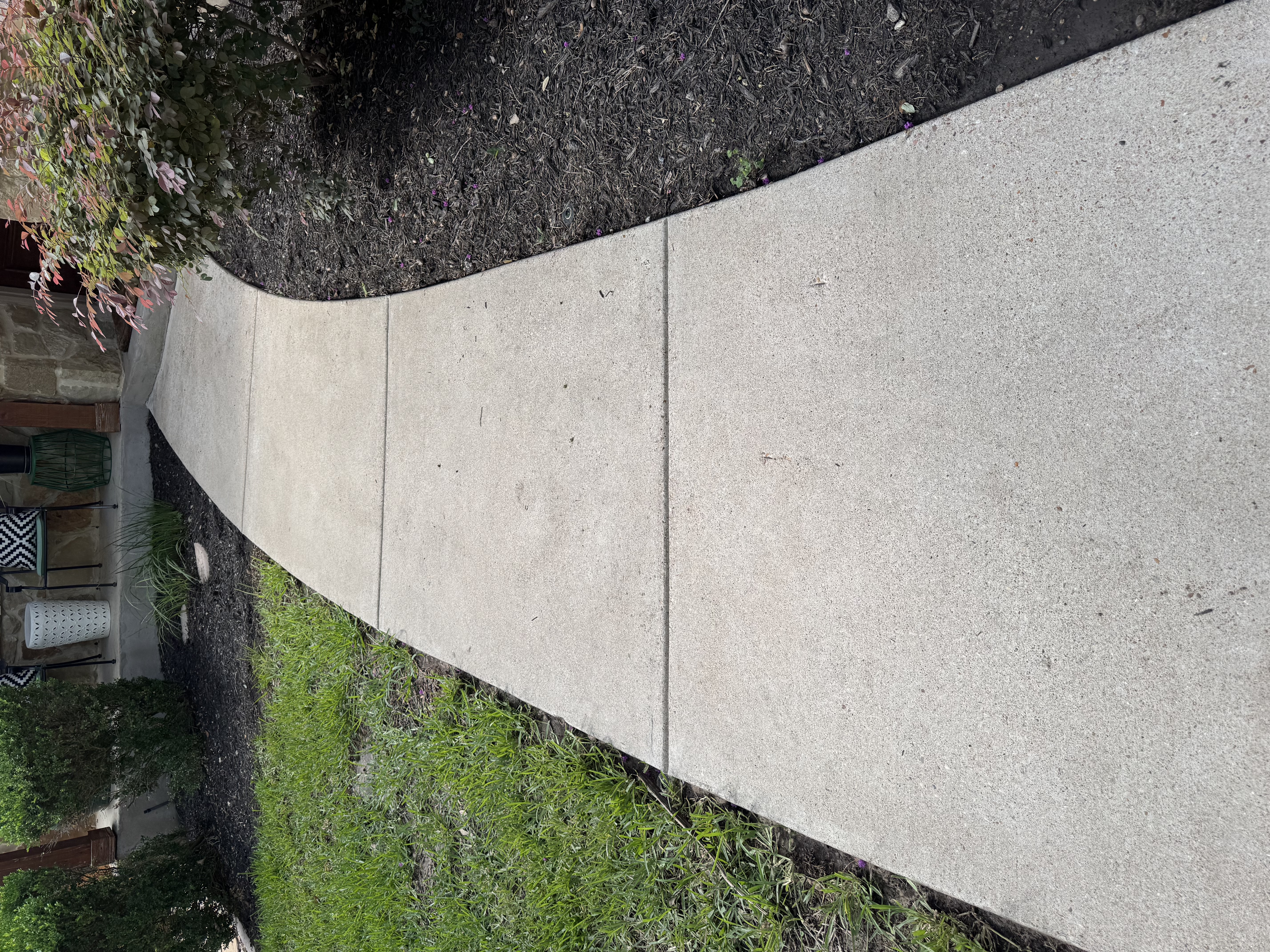 Leading to front door after